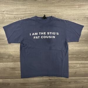 Vintage Top Gear Shirt Mens Large I Am The Stig's Fat Cousin Graphic Racing Y2K